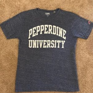 Pepperdine University tee shirt.